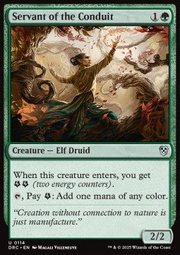 Servant of the Conduit - Commander: Aetherdrift (Uncommon) [DRC-114]