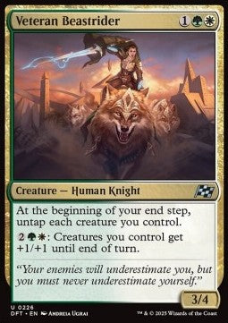 Veteran Beastrider - Aetherdrift (Uncommon) [DFT-226]