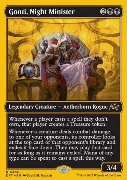 Gonti, Night Minister - Aetherdrift: First-Place (Rare) [DFTFP-450]