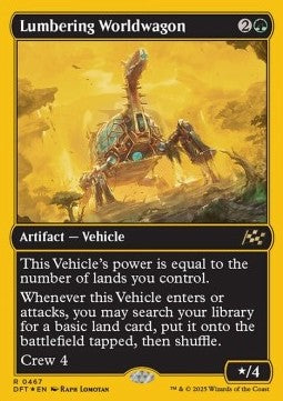 Lumbering Worldwagon (V.1) - Aetherdrift: First-Place (Rare) [DFTFP-467]