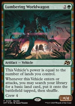 Lumbering Worldwagon - Aetherdrift: Promos (Rare) [PDFT-422]