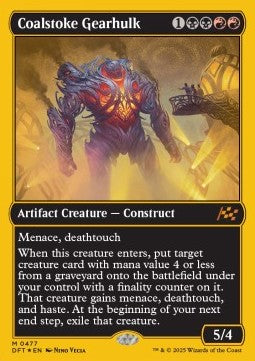 Coalstoke Gearhulk (V.1) - Aetherdrift: First-Place (Mythic) [DFTFP-477]