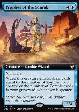 Prophet of the Scarab - Commander: Aetherdrift: Extras (Rare) [XDFC-25]