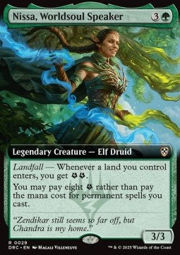Nissa, Worldsoul Speaker - Commander: Aetherdrift: Extras (Rare) [XDFC-29]