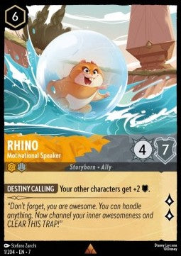 Rhino - Motivational Speaker - Archazia's Island (Rare) [7ARI-1]