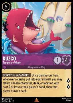 Kuzco - Temporary Whale - Archazia's Island (Rare) [7ARI-45]