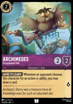 Archimedes - Exceptional Owl - Archazia's Island (Uncommon) [7ARI-76]
