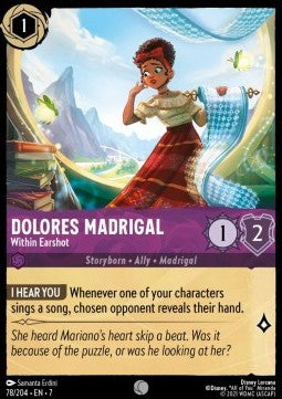 Dolores Madrigal - Within Earshot - Archazia's Island (Common) [7ARI-78]