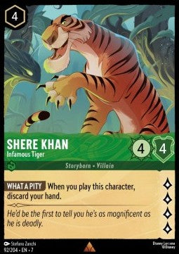 Shere Khan - Infamous Tiger - Archazia's Island (Rare) [7ARI-92]
