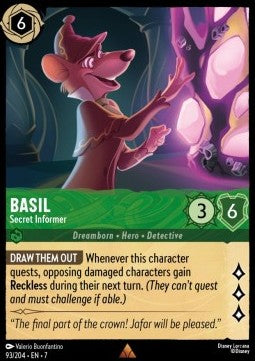Basil - Secret Informer - Archazia's Island (Rare) [7ARI-93]