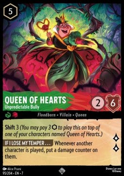 Queen of Hearts - Unpredictable Bully - Archazia's Island (Super Rare) [7ARI-95]