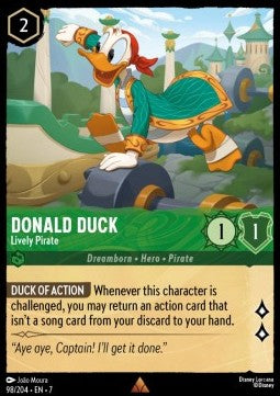 Donald Duck - Lively Pirate - Archazia's Island (Rare) [7ARI-98]