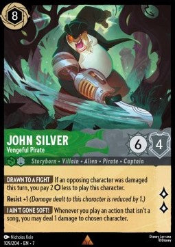 John Silver - Vengeful Pirate - Archazia's Island (Rare) [7ARI-109]