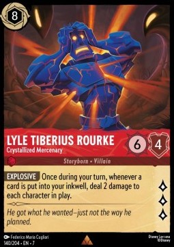 Lyle Tiberius Rourke - Crystallized Mercenary - Archazia's Island (Rare) [7ARI-140]