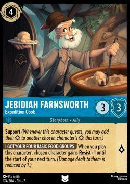 Jebidiah Farnsworth - Expedition Cook - Archazia's Island (Uncommon) [7ARI-174]