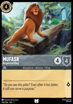 Mufasa - Respected King - Archazia's Island (Uncommon) [7ARI-196]