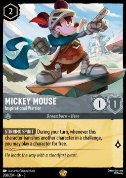 Mickey Mouse - Inspirational Warrior (V.1) - Archazia's Island (Legendary) [7ARI-200]