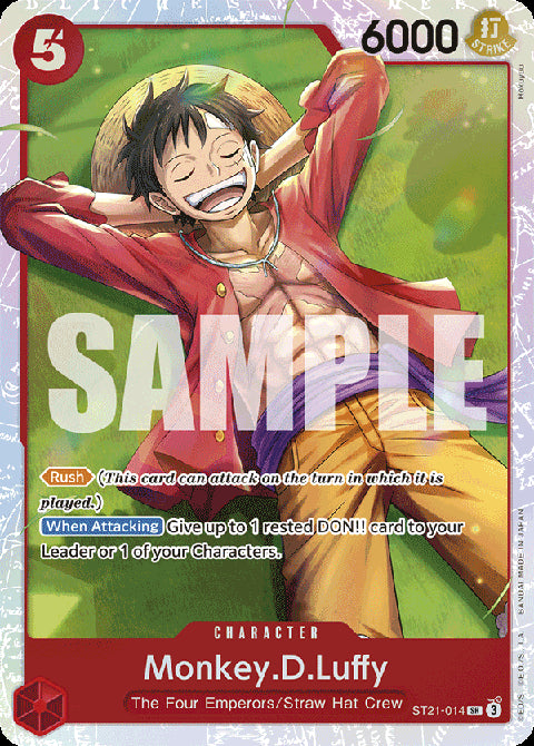 Monkey.D.Luffy (ST21-014) (V.1) - Starter Deck: EX Gear 5 (Super Rare) [ST-21-014]
