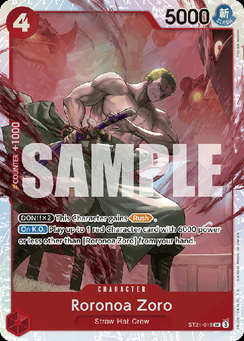 Roronoa Zoro (ST21-015) (V.1) - Starter Deck: EX Gear 5 (Super Rare) [ST-21-015]