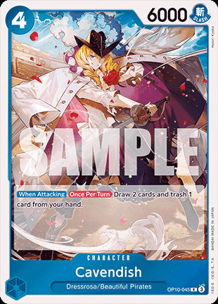 Cavendish (OP10-045) (V.1) - Royal Blood (Rare) [OP10-045]