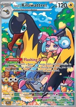 Iono's Kilowattrel - Journey Together (Illustration Rare) [JTG-163]