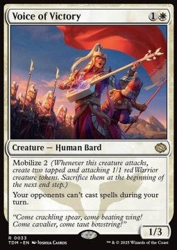 Voice of Victory - Tarkir: Dragonstorm (Rare) [TDM-33]