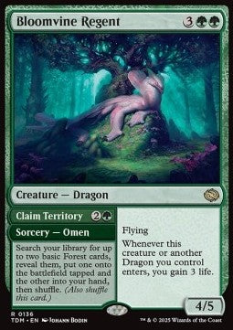 Bloomvine Regent // Claim Territory - Tarkir: Dragonstorm (Rare) [TDM-136]