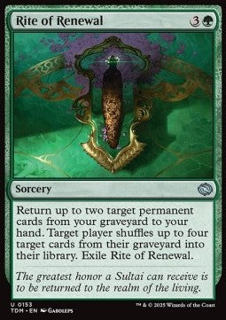 Rite of Renewal - Tarkir: Dragonstorm (Uncommon) [TDM-153]