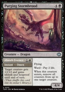 Purging Stormbrood // Absorb Essence - Tarkir: Dragonstorm (Uncommon) [TDM-213]