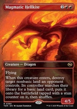 Magmatic Hellkite (V.2) - Tarkir: Dragonstorm: Extras (Rare) [XTDM-380]