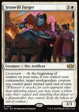 Ironwill Forger - Commander: Tarkir: Dragonstorm (Rare) [TDC-13]
