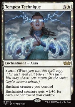 Tempest Technique - Commander: Tarkir: Dragonstorm (Rare) [TDC-16]