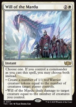 Will of the Mardu - Commander: Tarkir: Dragonstorm (Rare) [TDC-17]