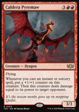 Caldera Pyremaw - Commander: Tarkir: Dragonstorm (Rare) [TDC-33]