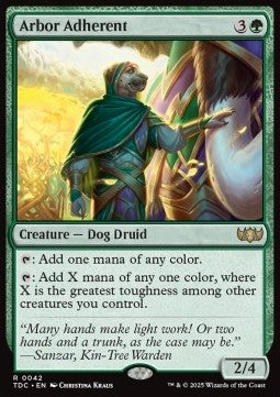 Arbor Adherent - Commander: Tarkir: Dragonstorm (Rare) [TDC-42]