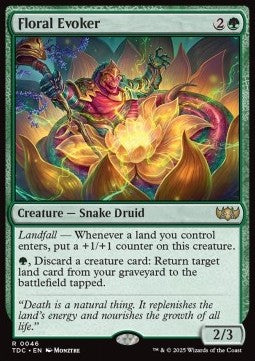 Floral Evoker - Commander: Tarkir: Dragonstorm (Rare) [TDC-46]
