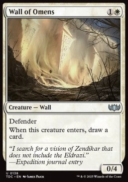 Wall of Omens - Commander: Tarkir: Dragonstorm (Uncommon) [TDC-138]