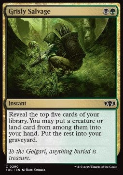 Grisly Salvage - Commander: Tarkir: Dragonstorm (Common) [TDC-290]