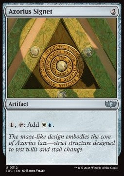 Azorius Signet - Commander: Tarkir: Dragonstorm (Uncommon) [TDC-312]
