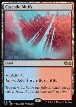 Cascade Bluffs - Commander: Tarkir: Dragonstorm (Rare) [TDC-345]