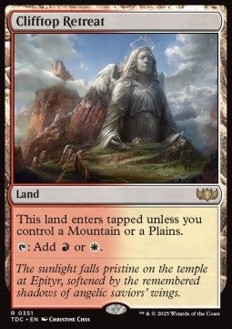 Clifftop Retreat - Commander: Tarkir: Dragonstorm (Rare) [TDC-351]