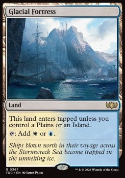 Glacial Fortress - Commander: Tarkir: Dragonstorm (Rare) [TDC-367]