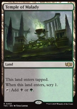 Temple of Malady - Commander: Tarkir: Dragonstorm (Rare) [TDC-403]