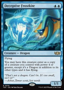 Deceptive Frostkite - Commander: Tarkir: Dragonstorm (Rare) [TDC-19]