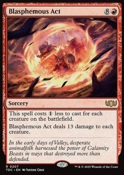 Blasphemous Act - Commander: Tarkir: Dragonstorm (Rare) [TDC-207]