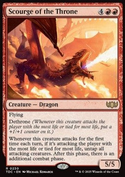 Scourge of the Throne - Commander: Tarkir: Dragonstorm (Rare) [TDC-230]