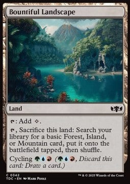 Bountiful Landscape - Commander: Tarkir: Dragonstorm (Common) [TDC-342]