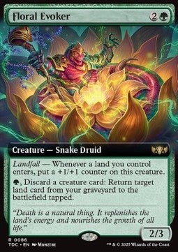 Floral Evoker - Commander: Tarkir: Dragonstorm: Extras (Rare) [XTDC-86]