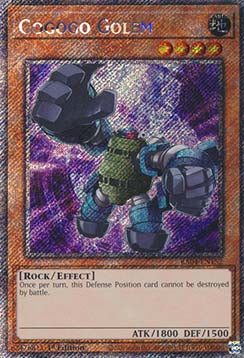 Gogogo Golem (V.1 - Platinum Secret Rare) - Quarter Century Stampede (Platinum Secret Rare) [RA04-152]