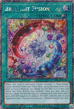 Brilliant Fusion (V.1 - Platinum Secret Rare) - Quarter Century Stampede (Platinum Secret Rare) [RA04-254]